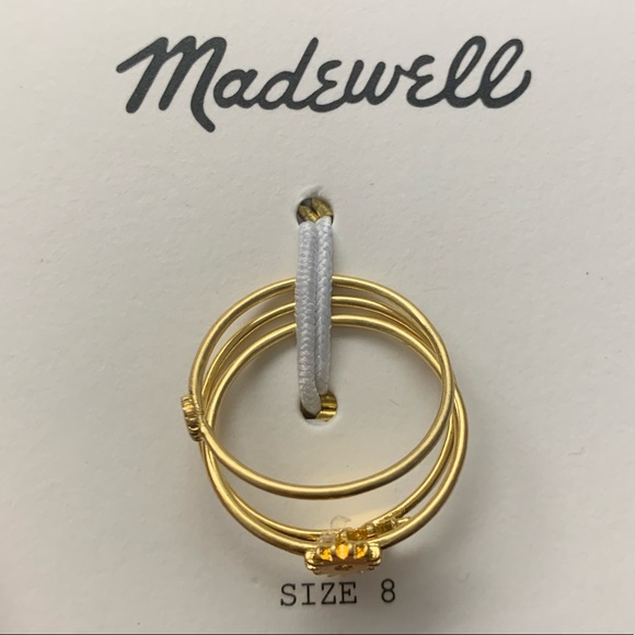 NWOT Madewell My Three Suns 🌞 Ring Set - Picture 11 of 11